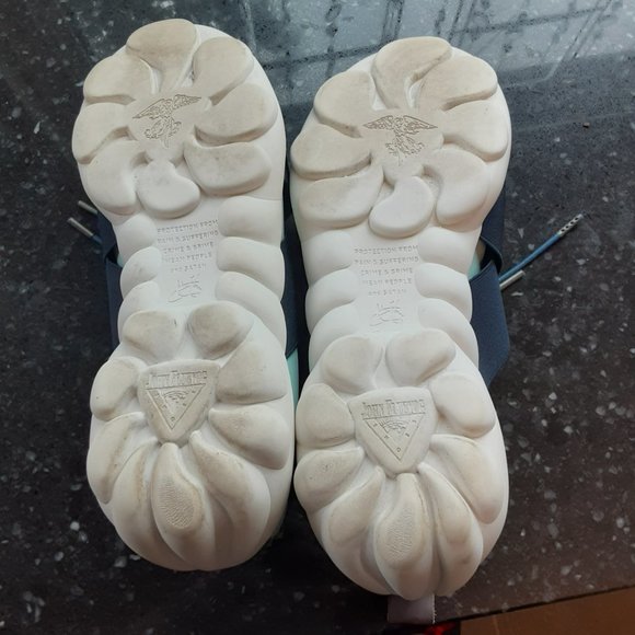 John Fluevog Mint and Navy Sneakers - Picture 8 of 16